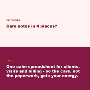 Home Care Operations Spreadsheet, Billing Tracker (Google Sheets, Excel) image 2