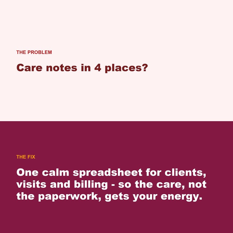 Home Care Operations Spreadsheet, Billing Tracker (Google Sheets, Excel) image 2