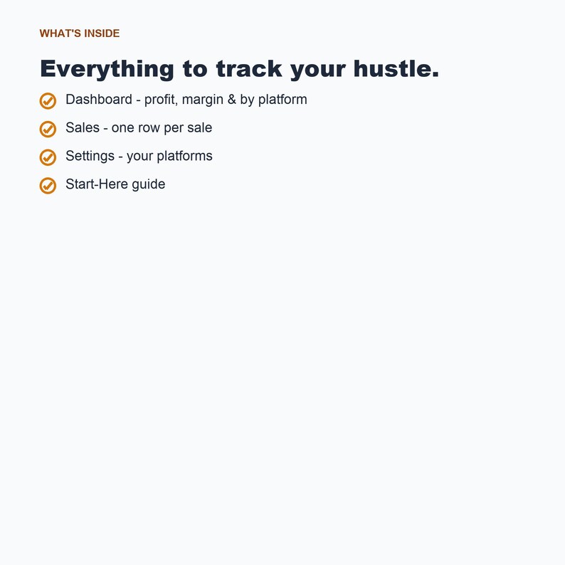 Spreadsheet winsttracker reseller, eBay Depop Poshmark Sales (Google Spreadsheets Excel) afbeelding 5