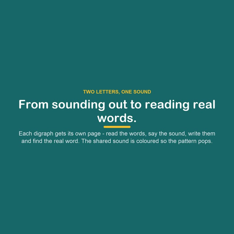 Consonant Digraphs Phonics Worksheets, Kindergarten Science of Reading (Digital Download) image 2