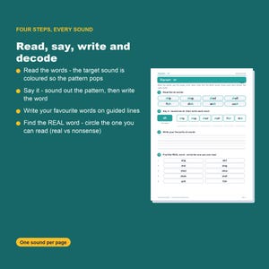 Consonant Digraphs Phonics Worksheets, Kindergarten Science of Reading (Digital Download) image 3