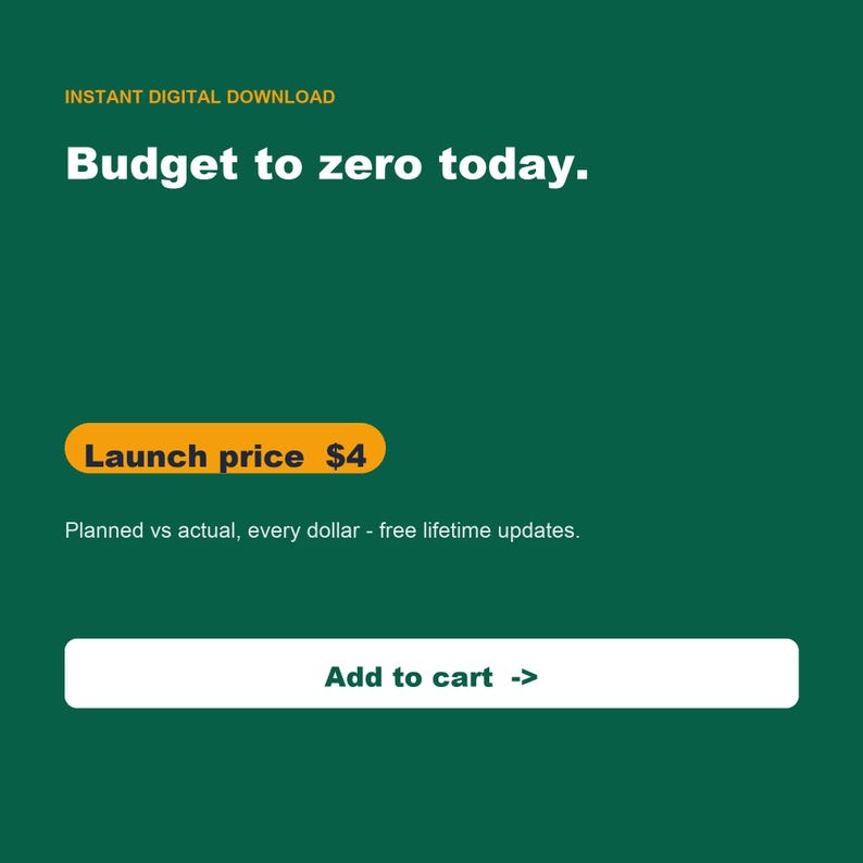 Zero Based Budget Spreadsheet, Monthly Paycheck Planner (Google Sheets, Excel) image 9