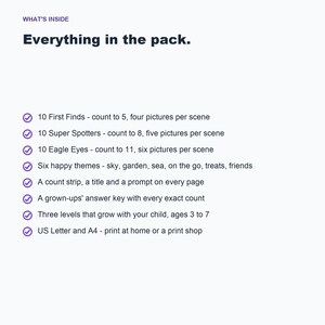 I Spy Count Activity Book, 30 Search Find Pages, Preschool Toddler Learning (PDF Download) image 5