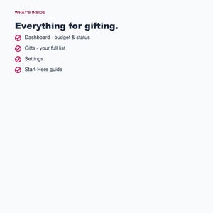 Gift Planner Spreadsheet, Budget Tracker, Holiday Organizer (Google Sheets Excel) image 5