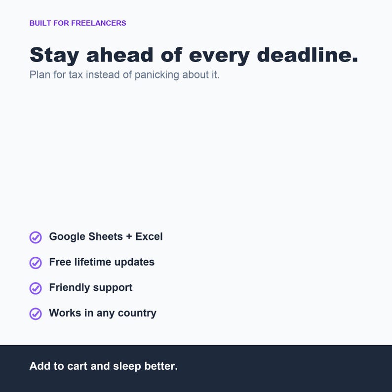 Planilha de cálculo de impostos trimestrais, estimador para freelancers (Excel, Planilhas Google) imagem 8