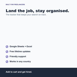 Foglio di calcolo per il monitoraggio delle candidature, strumento per organizzare la ricerca di lavoro (Fogli Google, Excel) immagine 8