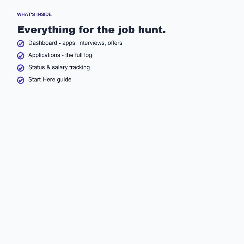 Foglio di calcolo per il monitoraggio delle candidature, strumento per organizzare la ricerca di lavoro (Fogli Google, Excel) immagine 5