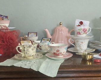 Tea cup Mystery bag. Curated Teacup and accessories with a surpise item.