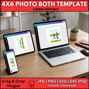 4x6 Photobooth Template Bundle | 16 PSD Photo Strip & Collage Overlays ...