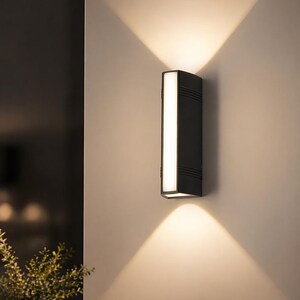Aplique de pared LED moderno, lámpara de exterior impermeable, luminaria para porche.