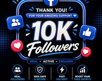 10000 Facebook Followers Growth Guide - Increase Social Media Reach & Visibility