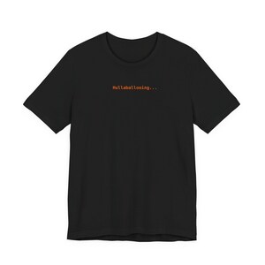 Hullabaloo-t-shirt | Spinner Verbs | Utvecklartröja | AI-kodning-t-shirt | Programvaruingenjörspresent | Svart unisex-t-shirt
