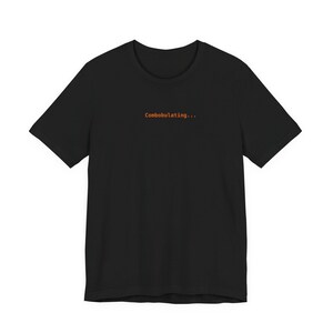 Kombinerande t-shirt | Spinnerverb | Utvecklartröja | AI-kodningströja | Programvaruingenjörsgåva | Svart unisextröja