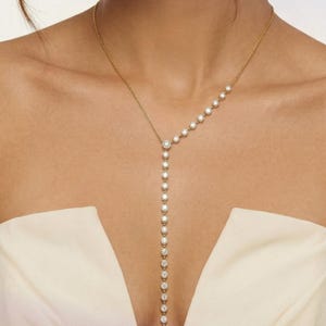 Gold Deep V Necklace - Etsy