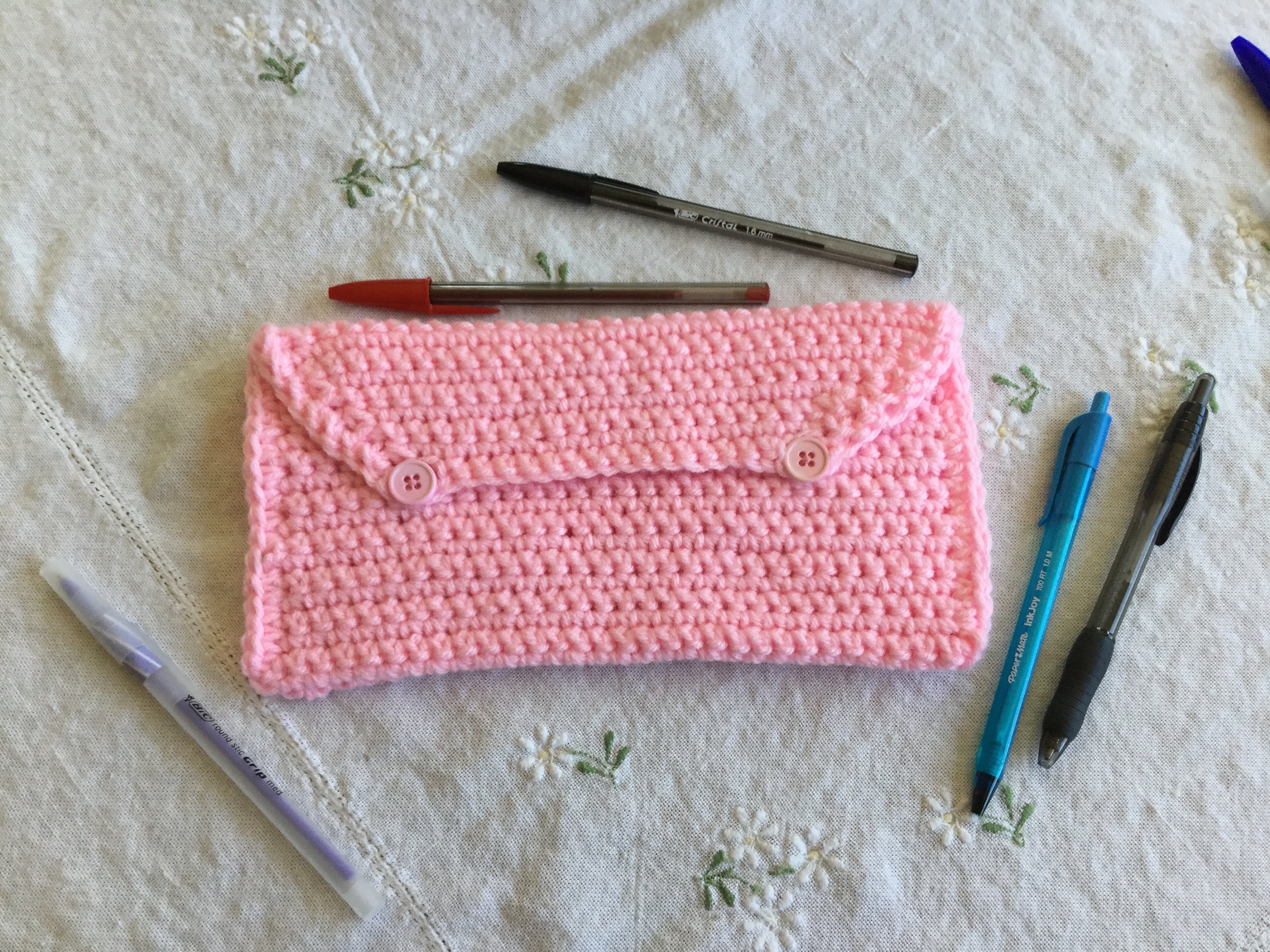 Light Pink Pencil Pouch READY TO SHIP Baby Pink Pencil Bag Etsy