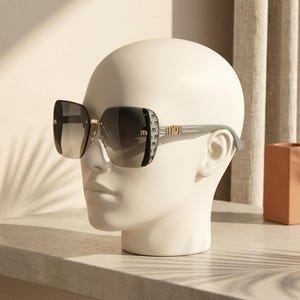 Damsolglasögon med fyrkantig båge och UV400-bågar, moderiktiga bilglasögon bild 14