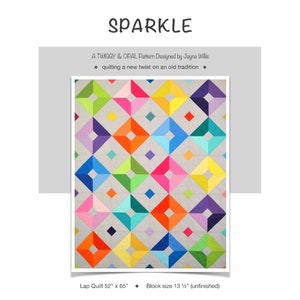 PDF Sparkle Quilt Pattern, PDF Download