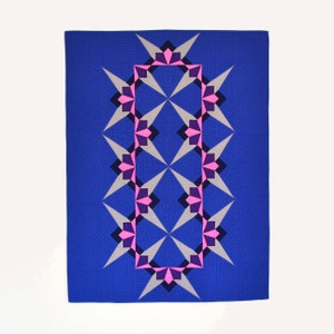 Modern Baby Quilt, Geometric Quilt, Graphic Wall Hanging