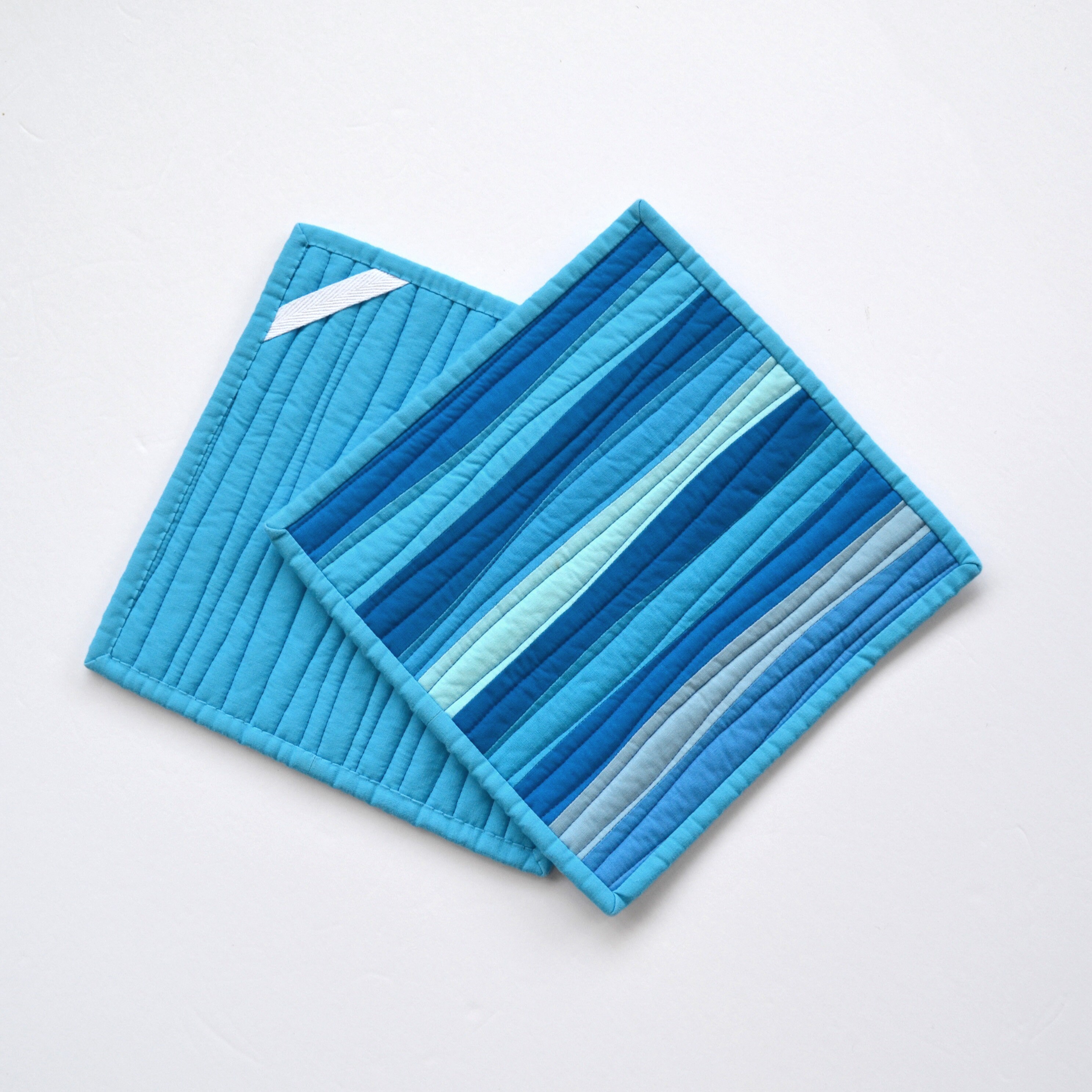 Blue Pot Holders Pot Holders Modern Kitchen Decor Modern Etsy