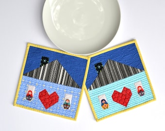 Heart of the Home Pot Holders, House Pot Holders, Limited Edition, Safe at Home