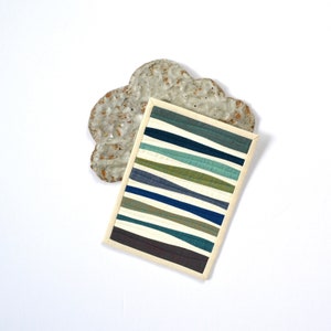 Mini courtepointe vague, mini courtepointe, carte postale en tissu, mini courtepointe, tasse mug