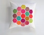 Polka Dot Pillow, Polka Dots, Hexagon Pillow, Geometric Pillow, Pillow Cover, Modern Pillow