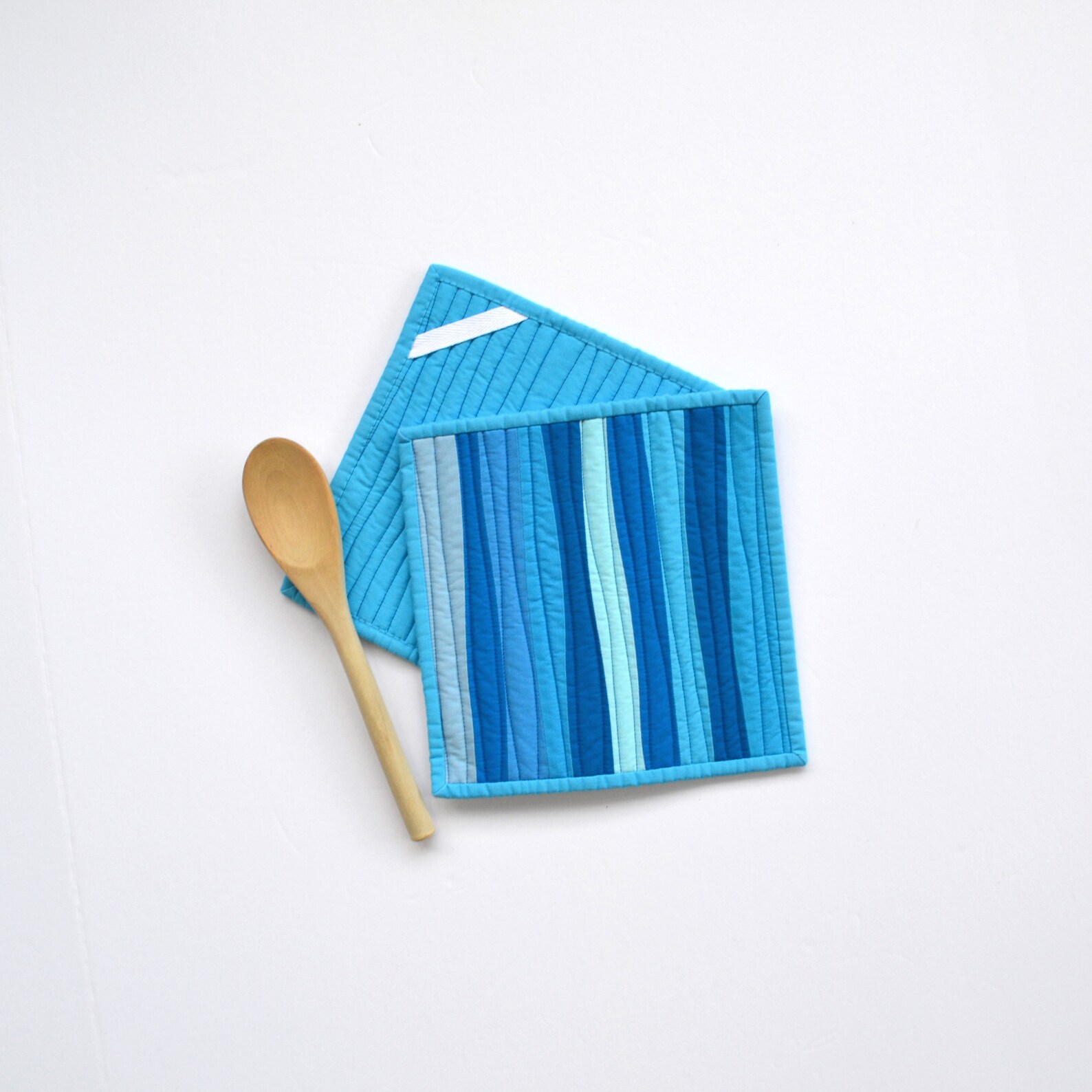 Blue Pot Holders Pot Holders Modern Kitchen Decor Modern Etsy