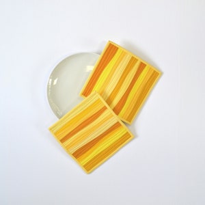 Yellow Pot Holders, Pot Holders, Modern Kitchen Decor, Modern Pot Holders, Yellow Trivet