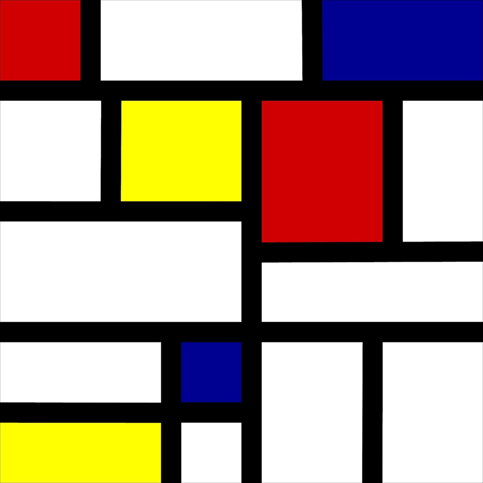 Quilt Pattern Mondrian Quilt Blocks PDF Quilt Pattern Paper - Etsy