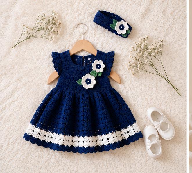 newborn navy blue dress 3-Piece Baby Boy Outfits timeless look Baby Navy Blue Dress |