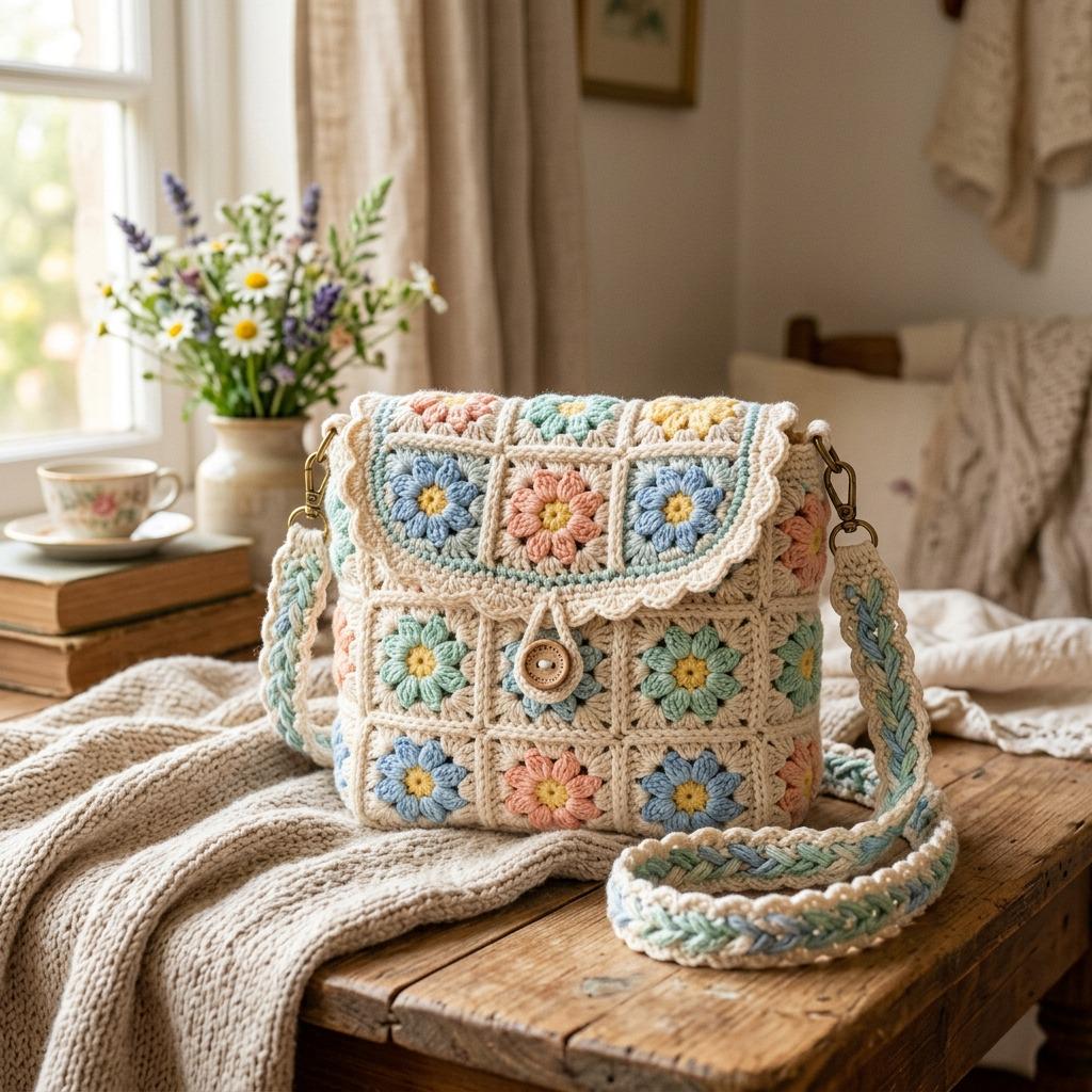 Daisy crochet bag - Etsy 日本