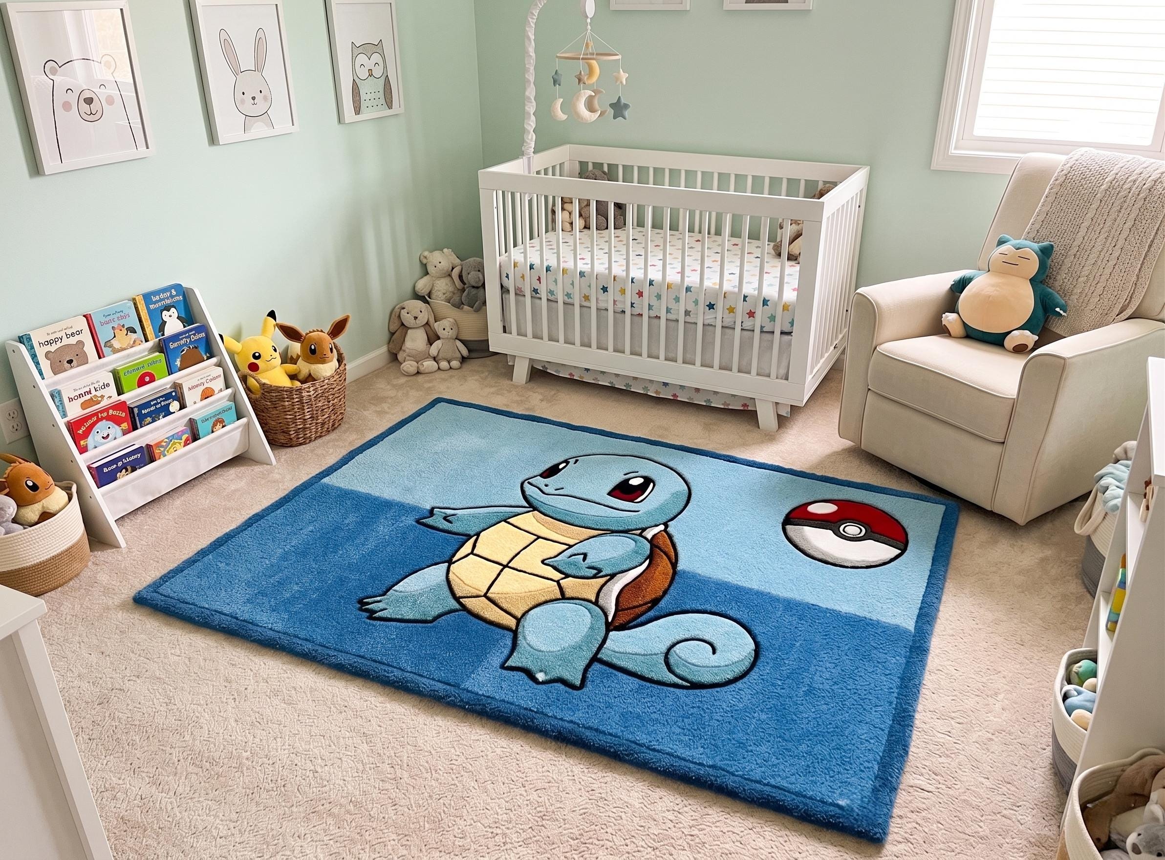 Squirtle Tuft Rug - Etsy