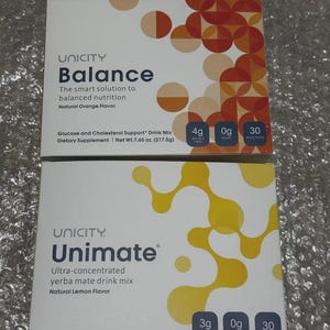 combopakket van unicity Balance (30 zakjes)+ Unimate-citroen (30 zakjes)