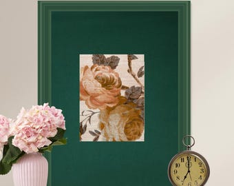 Scegli il colore della cornice/ Cornice per foto Polaroid con passepartout verde elegante decorativo/ Esposizione di opere d'arte da parete