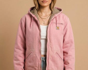 Chaqueta extragrande unisex rosa vintage de Carhartt