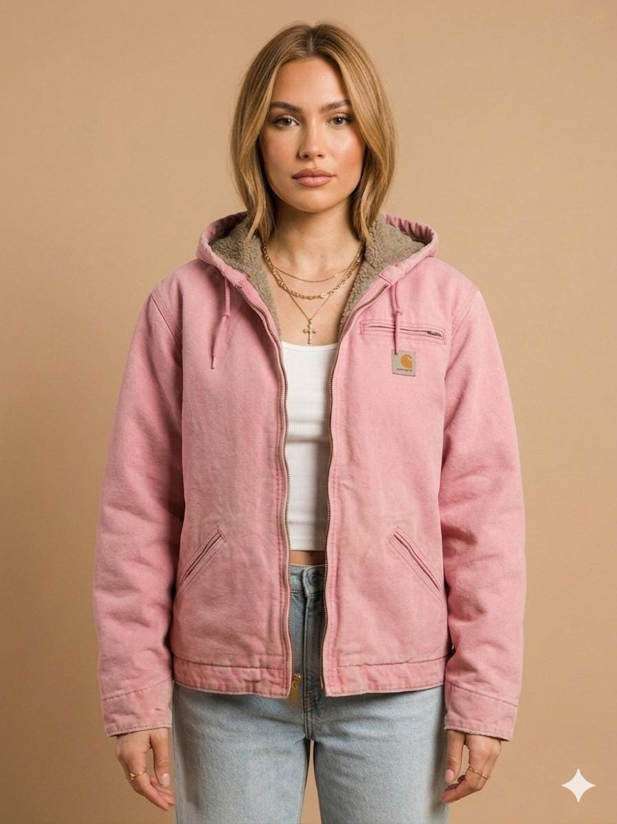 Vintage pink carhartt jacket - Etsy 日本