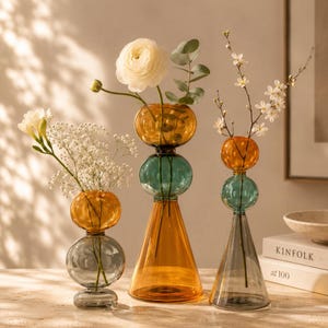Glas vase taschen