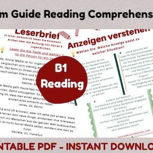 B1 German Reading Guide - Exam Preparation - Reading Text Intermediate