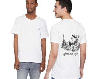 T-shirt Moose With Attitude – shirt Bold Wildlife Woodland