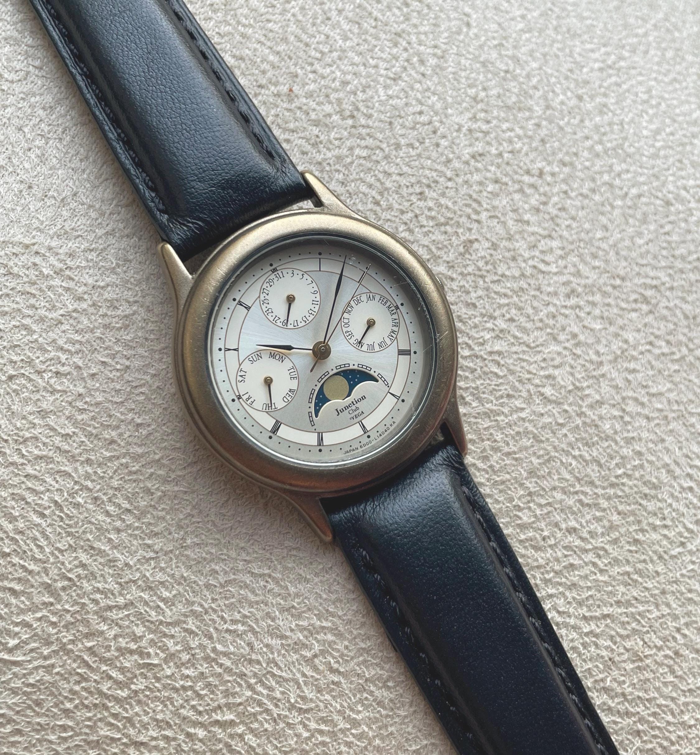 Vintage Citizen Vega Junction Moonphase Calendar Watch - Etsy