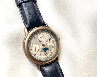 Vintage Citizen Vega Junction Moonphase Calendar Watch - Etsy