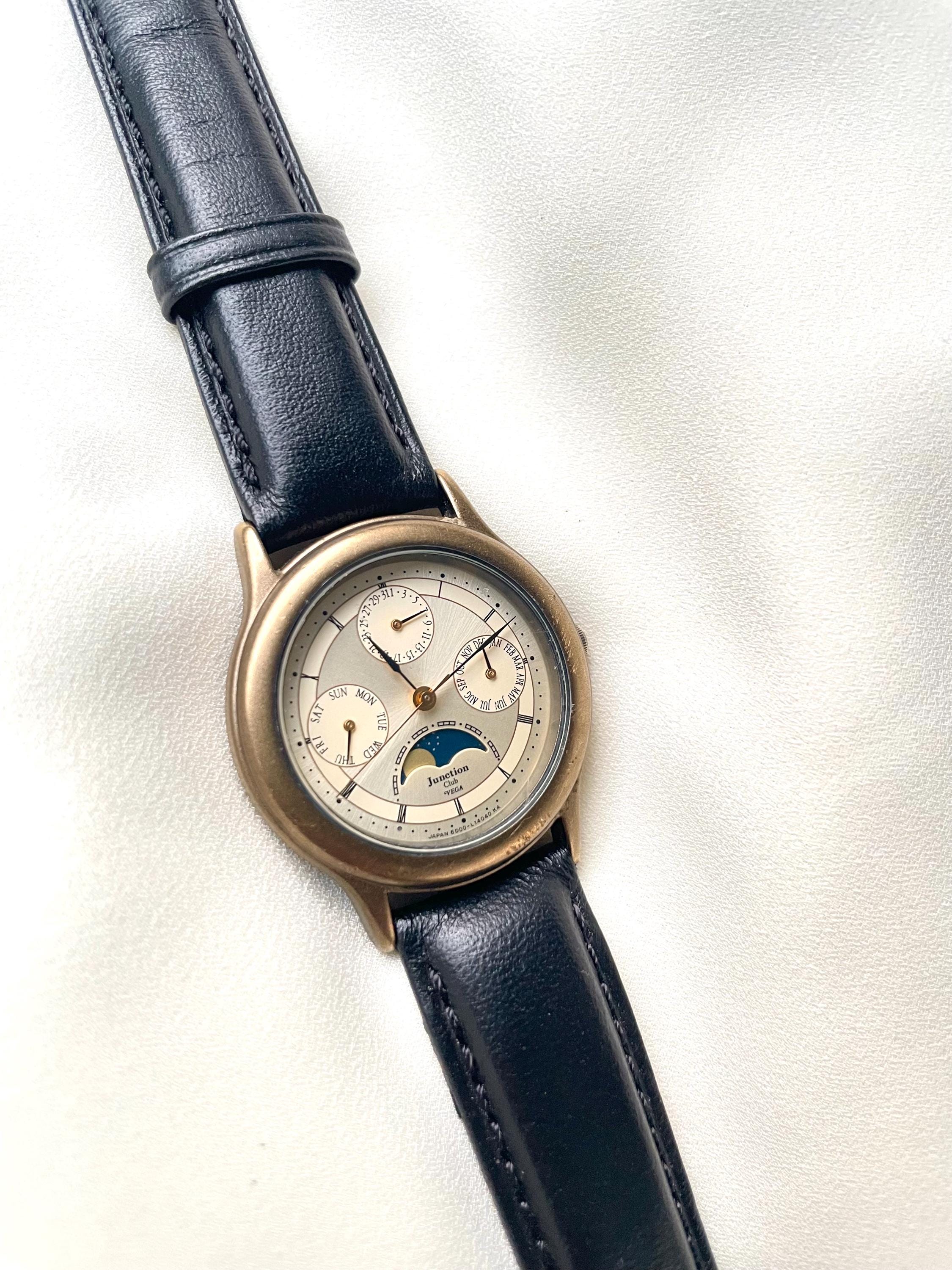 CITIZEN VEGA Junction クォーツ和腕時計 十二支 暦 Vintage Citizen Vega Junction Moonphase Calendar Watch - Etsy