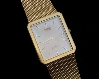 Vintage Seiko Dolce 5E31-5B40 Quartz Men's Dress Watch – White
