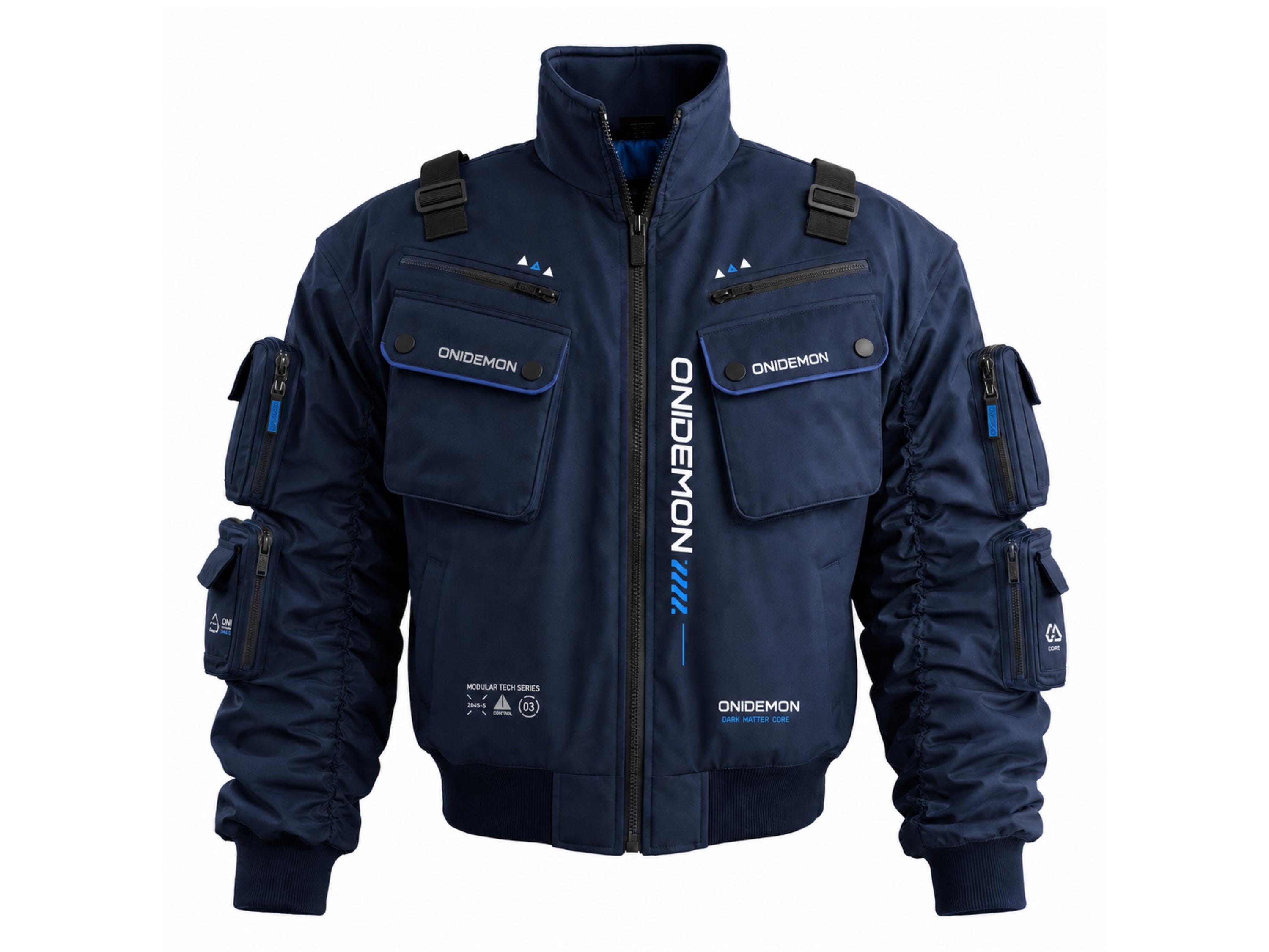 Blue Techwear Bomber - Etsy
