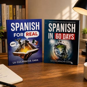 Spanish in 60 Days + Spanish For Real 2 Book Set | Learn Spanish for Beginners | Self Study Language Learning Guide
