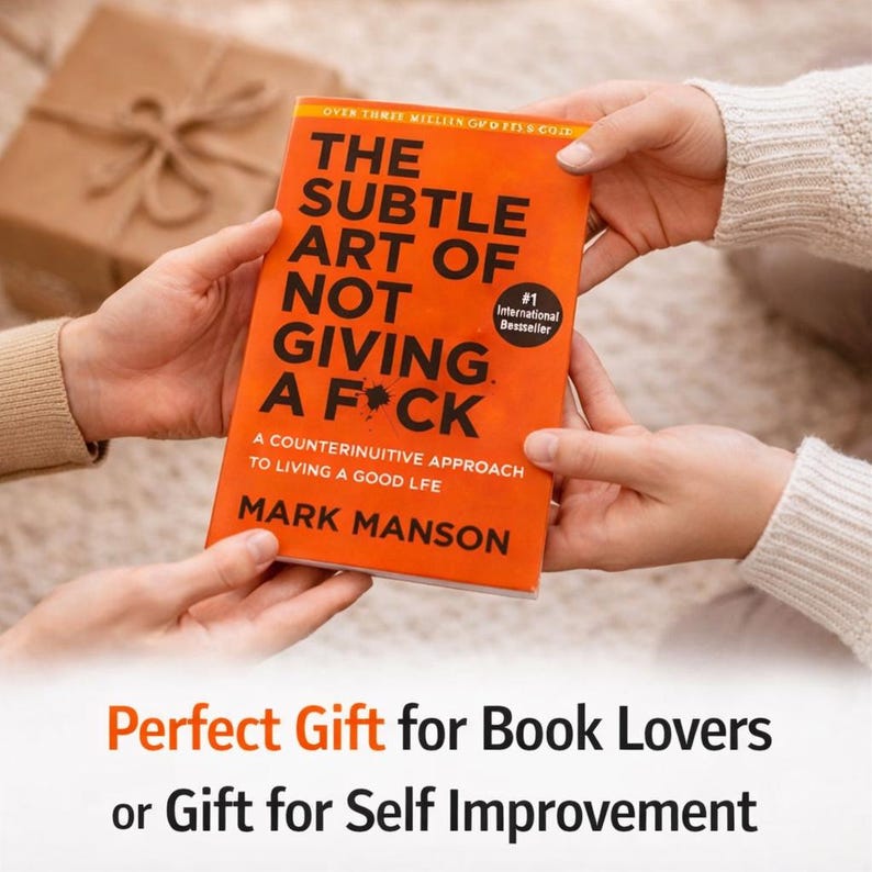 The Subtle Art of Not Giving a F*ck Book | Self Help Bestseller, Personal Growth Guide zdjęcie 5
