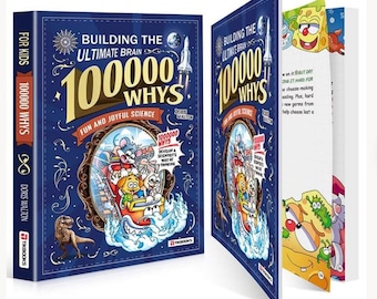 100000 Whys Science Book for Kids | Cartoon Illustrated STEM Learning Ages 6-12