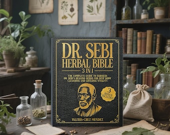 Dr Sebi Detox & Cleanse Book | 3-in-1 Herbal Bible | Alkaline Diet Guide | Natural Healing Herbs | Wellness Gift