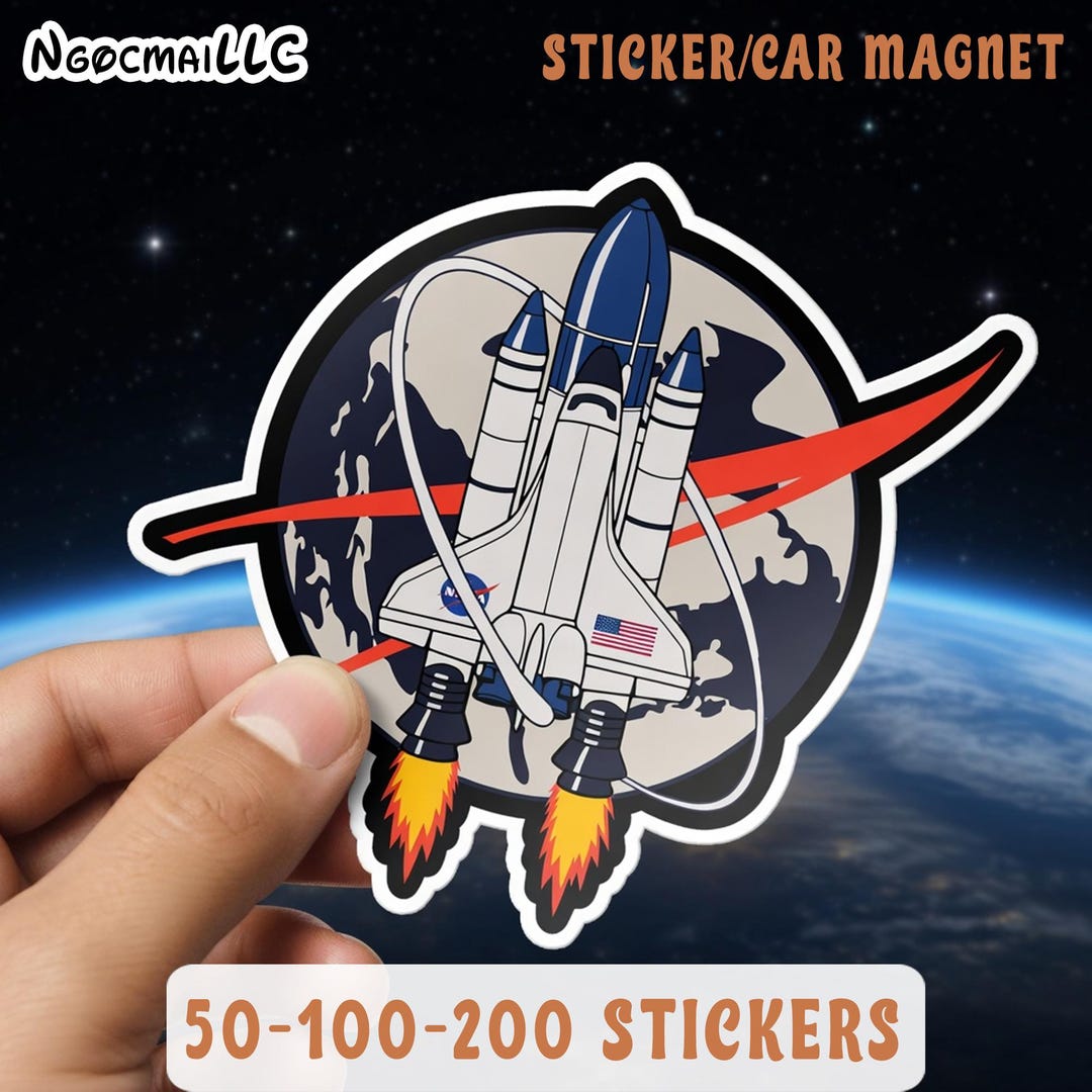 Artemis II Inspired Astronaut Sticker, Space Mission Vinyl Decal, Moon ...