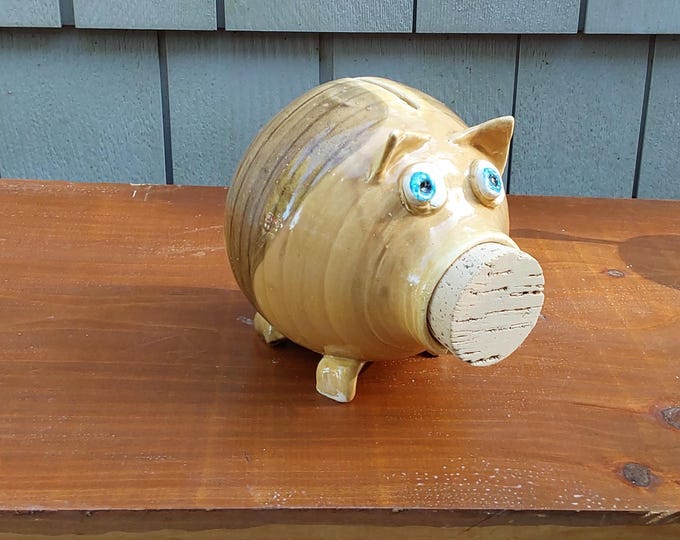 Handmade Ceramic Piggy Bank